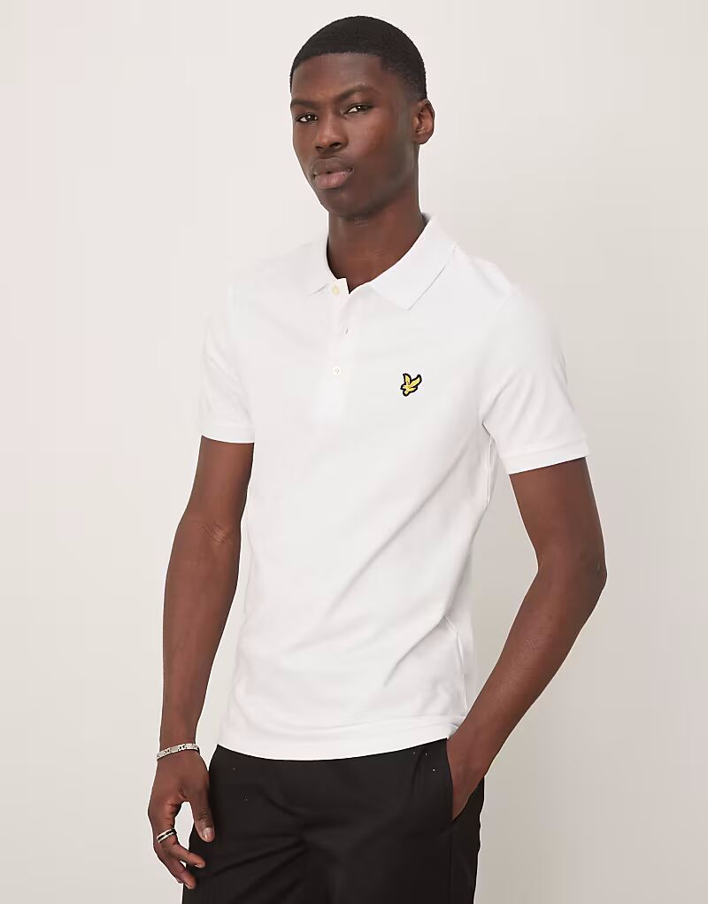

Рубашка поло Lyle & Scott Plain белого цвета