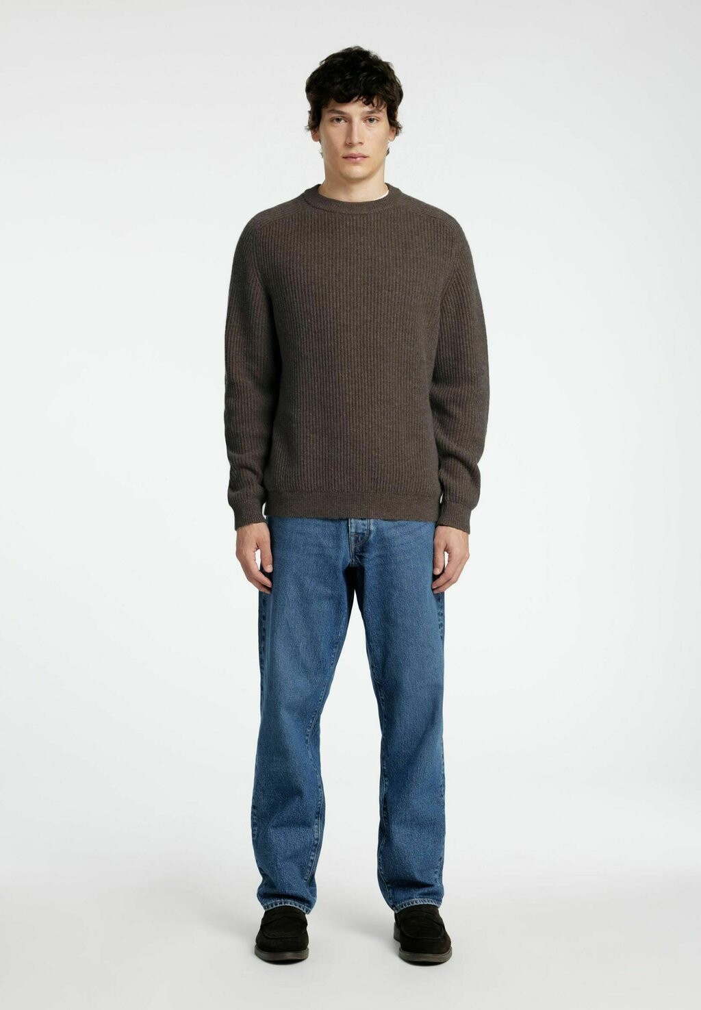 

Джемпер MIT RUNDHALSAUSSCHNITT REGULAR FIT Selected Homme, антрацит