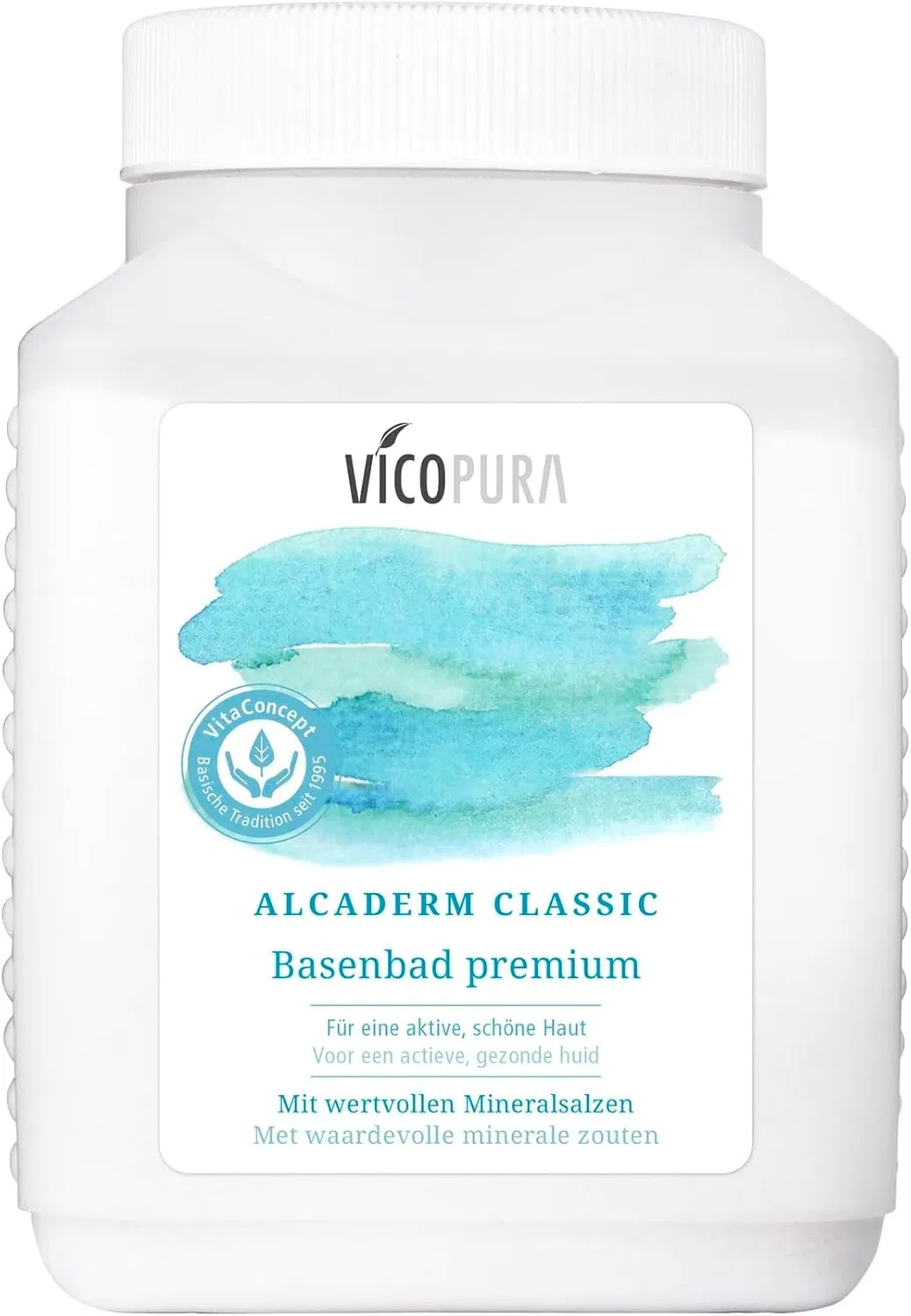 Минеральная соль для ванн Alcaderm Classic Base, 600 г Vicopura