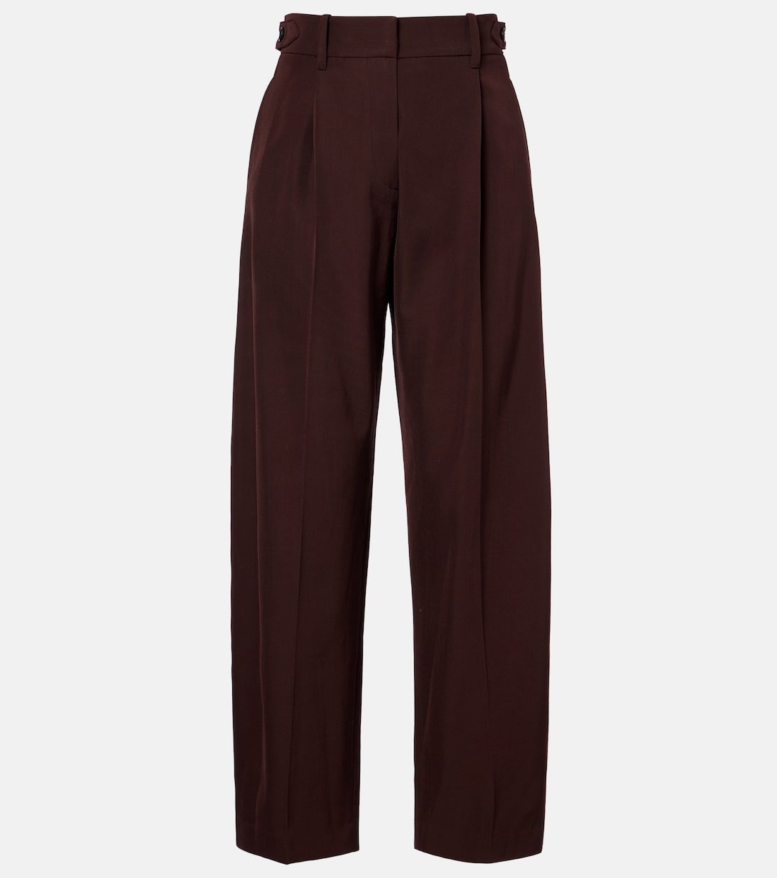 

Прямые брюки из шерсти и хлопка Brunello Cucinelli, Red Wine