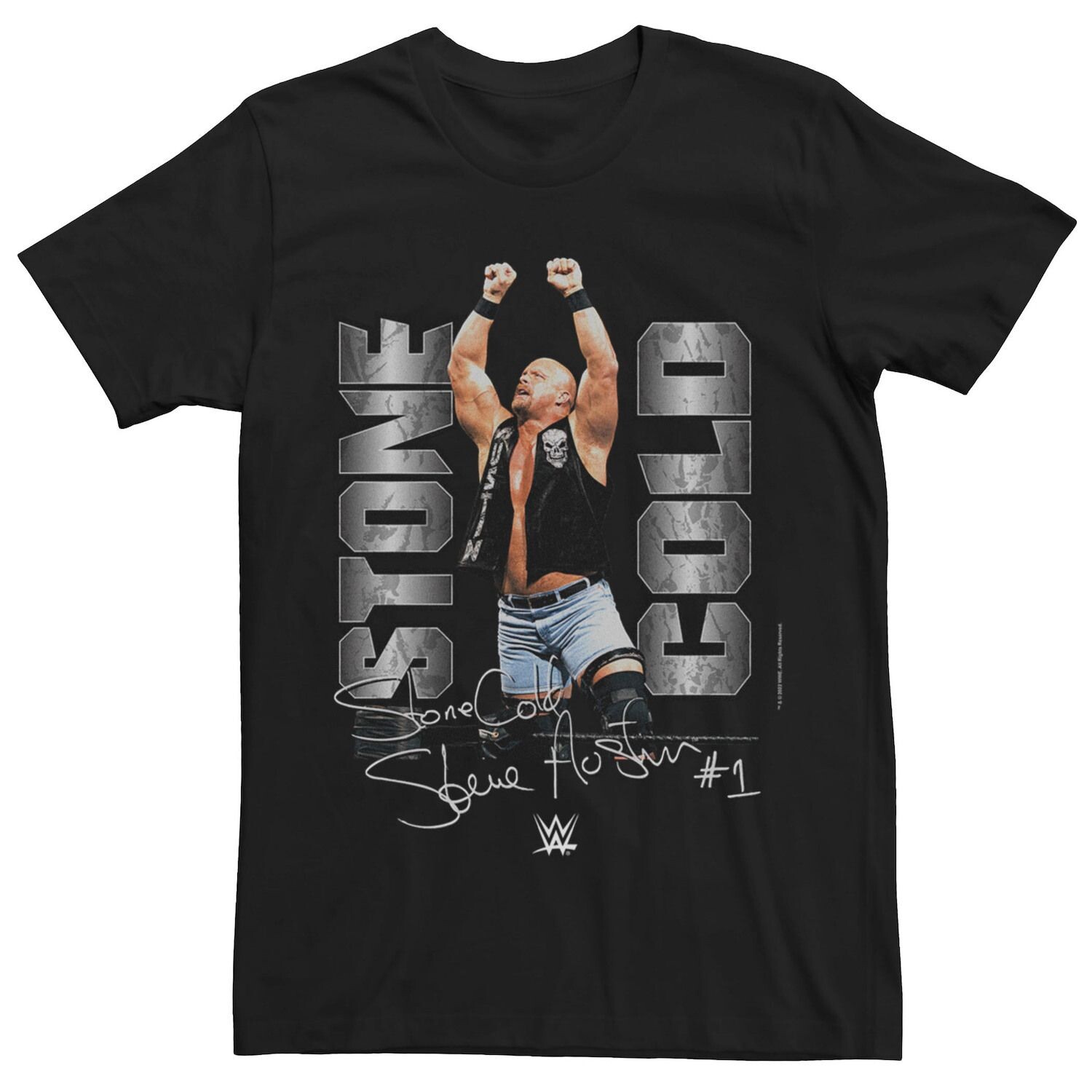 

Мужская футболка с плакатом WWE Stone Cold Signature Licensed Character