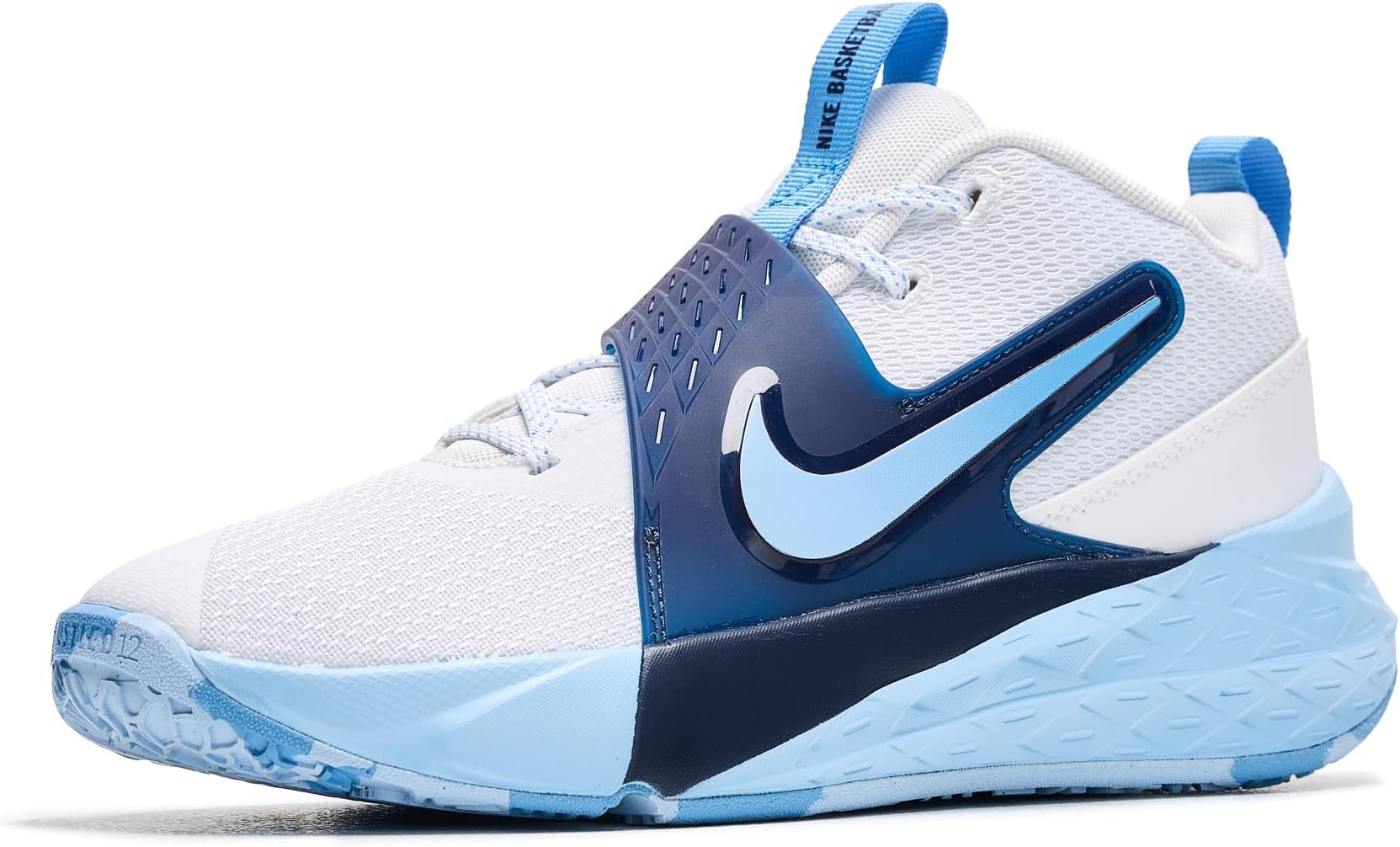 

Кроссовки Unisex Nike Kids Team Hustle D 12, White/University Blue/Psychic Blue