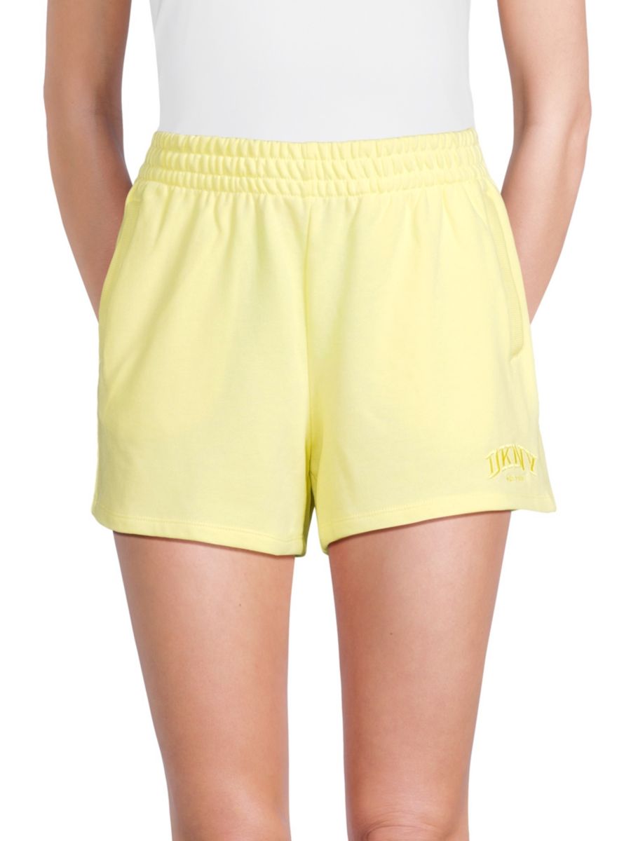 

Хлопковые шорты DKNY, цвет Citrus