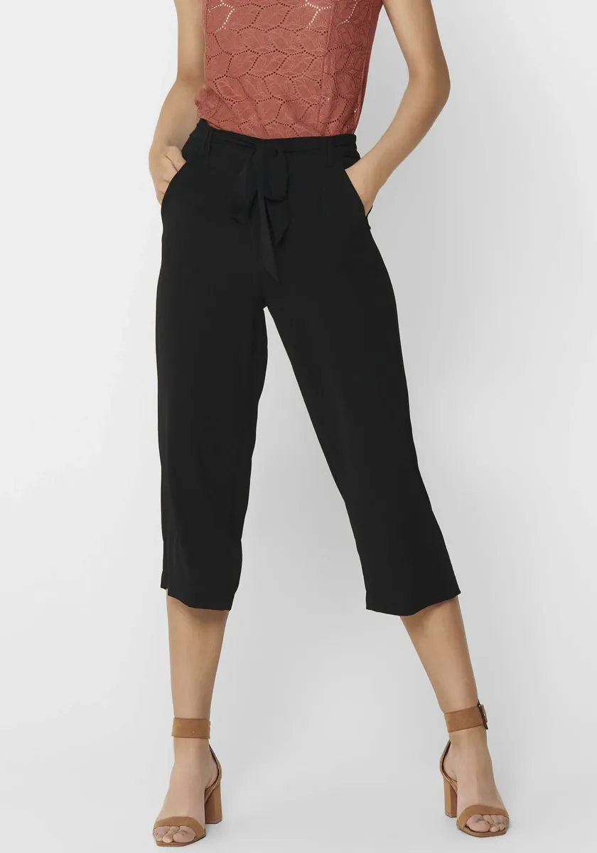 

Only брюки-палаццо "ONLWINNER PALAZZO CULOTTE PANT NOOS PTM", однотонные или в полоску, черный