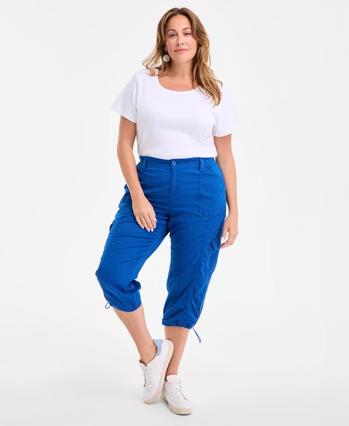 

Капри карго больших размеров Style & Co, синий