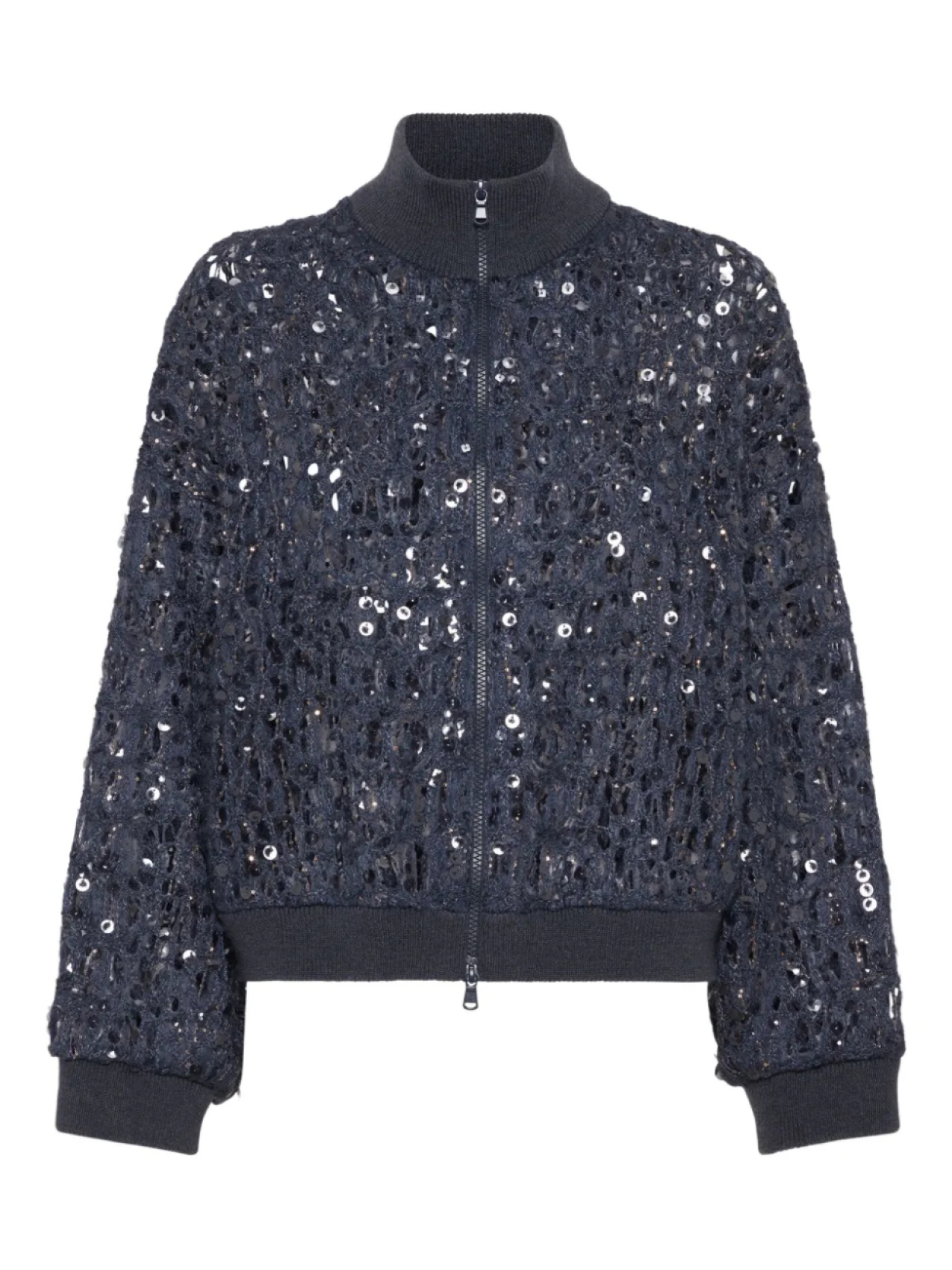 

Brunello Cucinelli кардиган Dazzling с вышивкой, синий