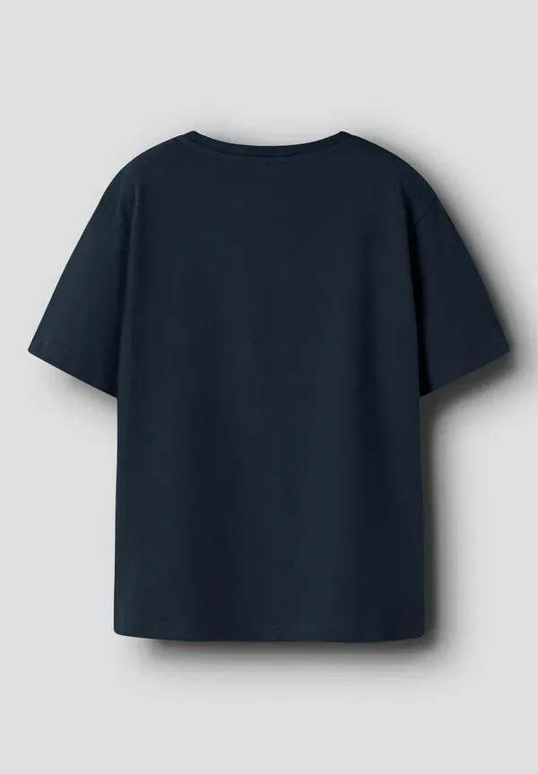 Футболка Nkmactis sonic ss nreg top box sky print t-shirt Name It, темно-синий — фото 2