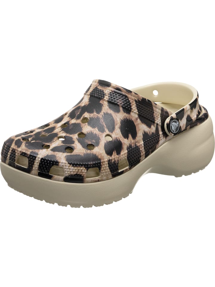 

Сабо Crocs, цвет bone/leopard