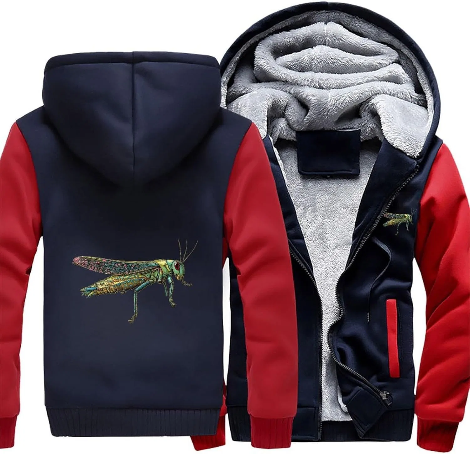 Толстовка на молнии, флисовая, Polyester, Red-style — фото 3