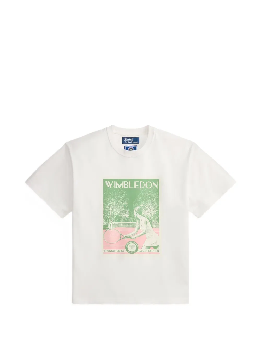 Футболка с графическим принтом Polo Ralph Lauren, белый