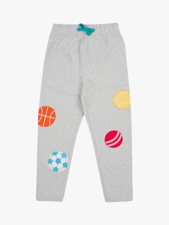 

Детские джоггеры Jack Organic Cotton с аппликацией в виде шариков Frugi, Grey Marl