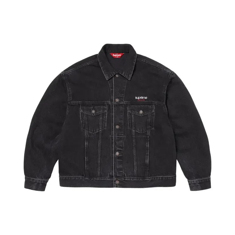 Джинсовая куртка Supreme Denim Trucker Jacket, цвет «черный»