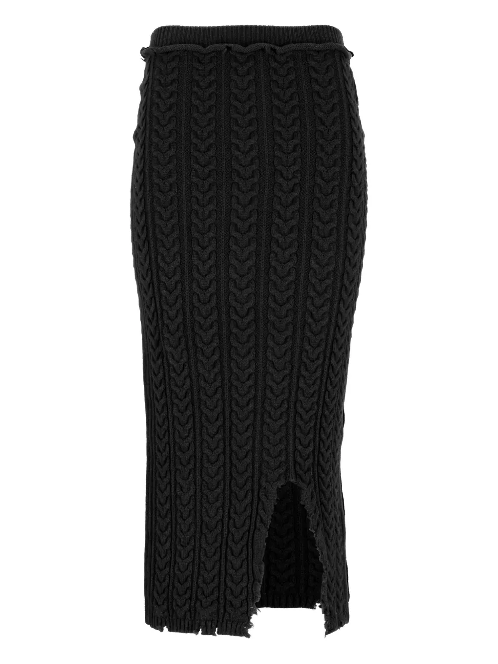 

Вязаная юбка миди Laneus, черный