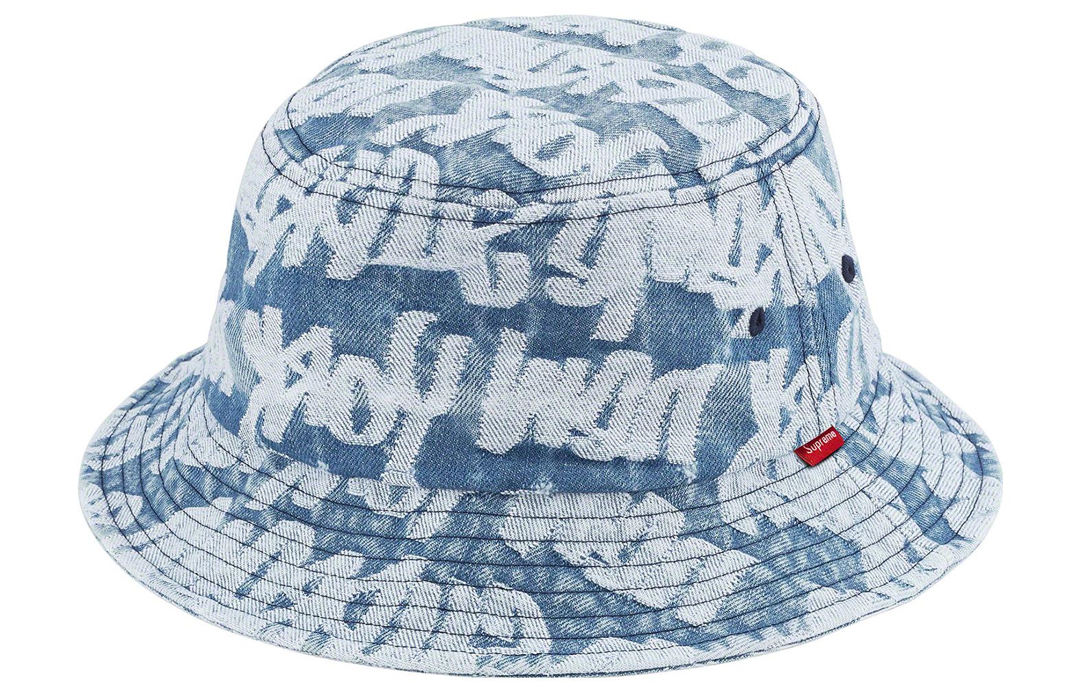 

Supreme Толстовка из джинсовой ткани жаккард с широкой манжетой, Blue