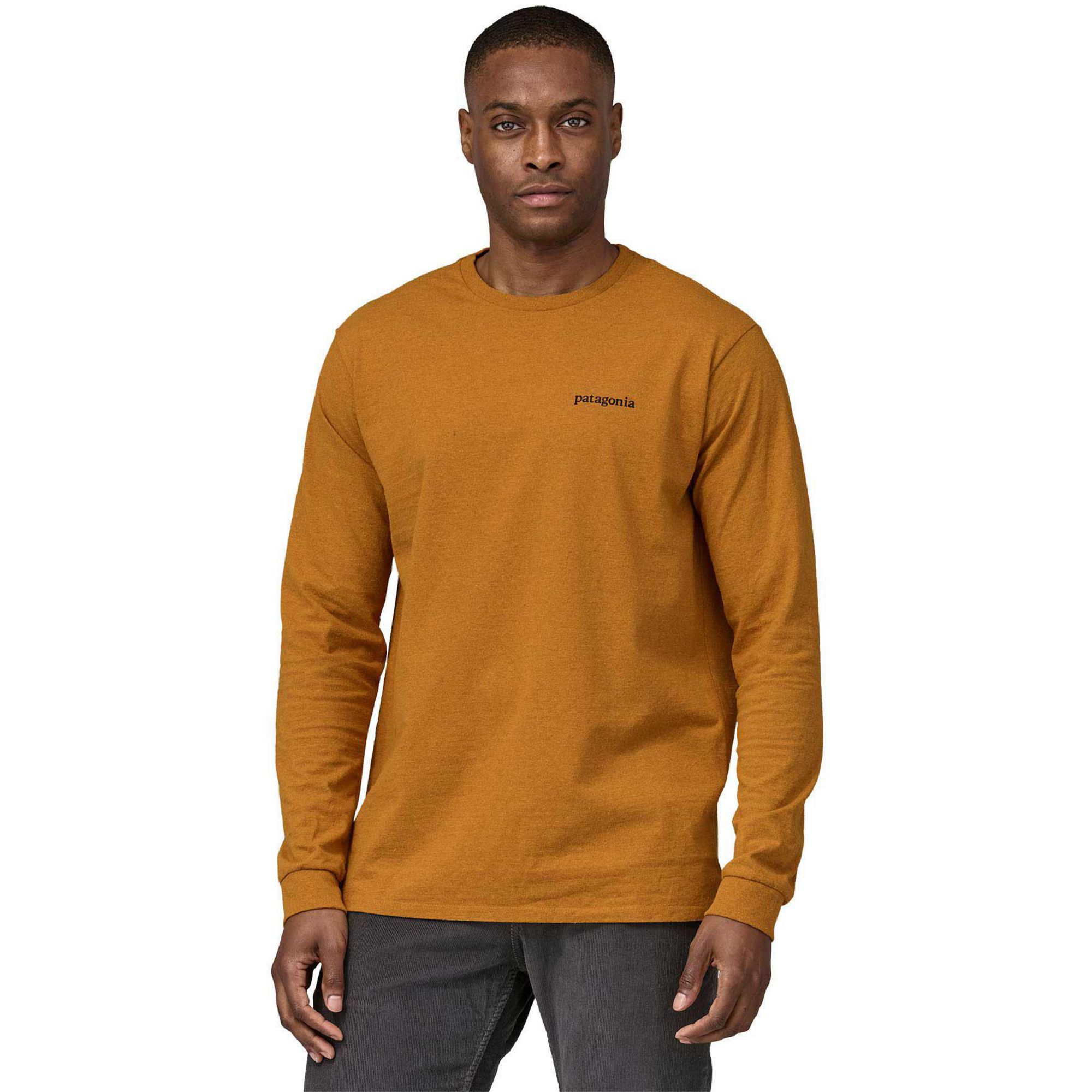 Мужская футболка с длинными рукавами Line Logo Ridge Responsibili-Tee Patagonia, Dried Mango — фото 2