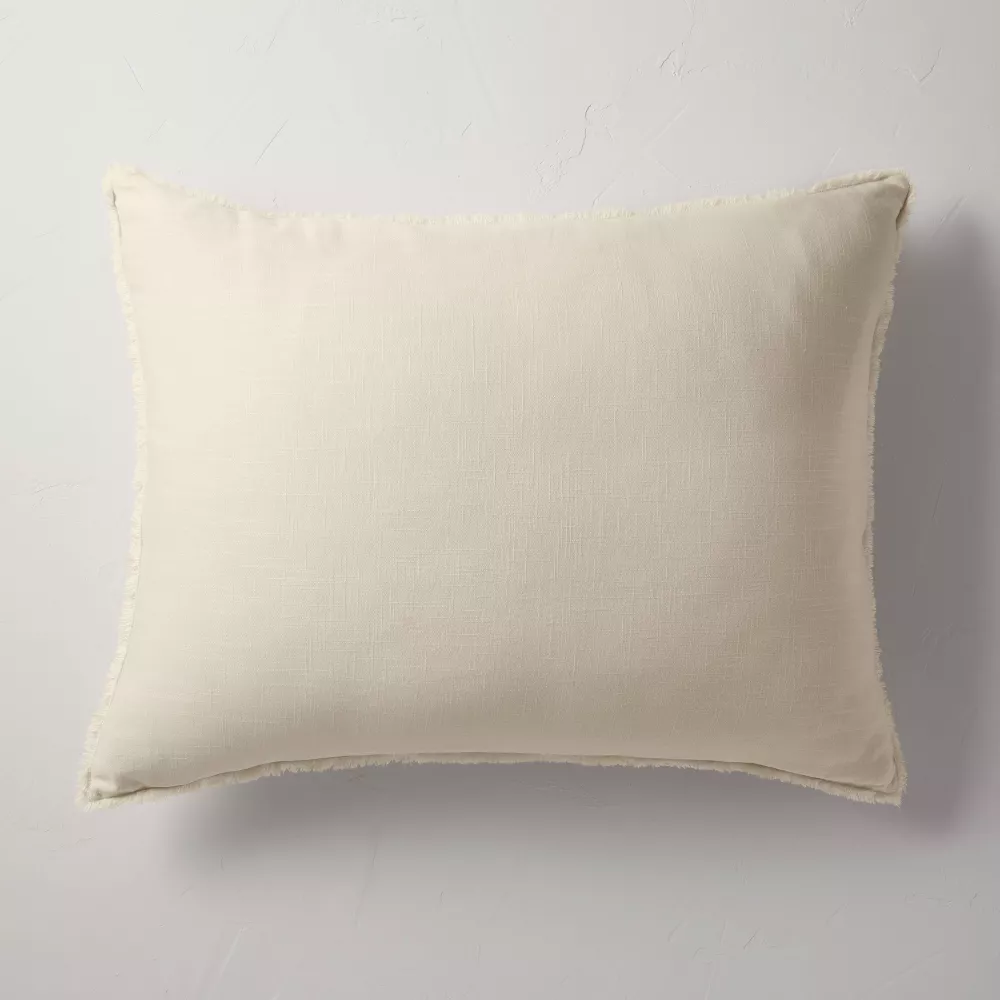 

Подушка King Euro Heavyweight Linen Blend темно-серая - Casaluna, цвет Natural