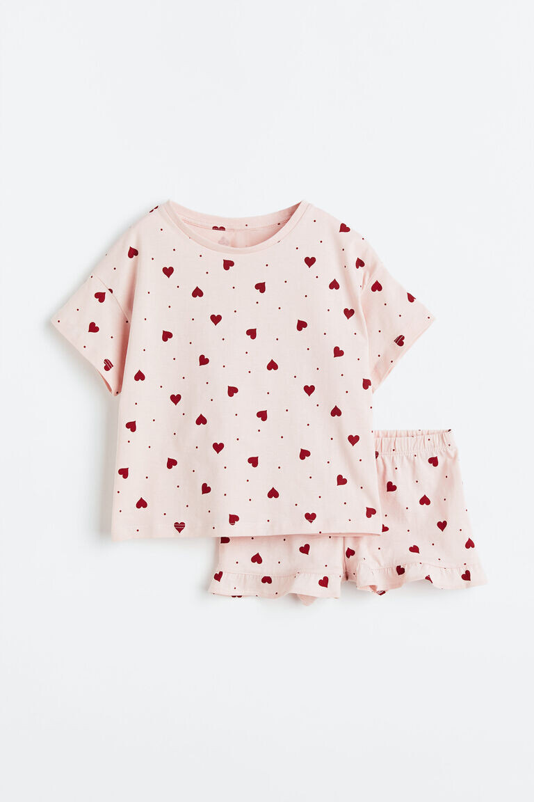 

Пижама с оборками H&M, розовый