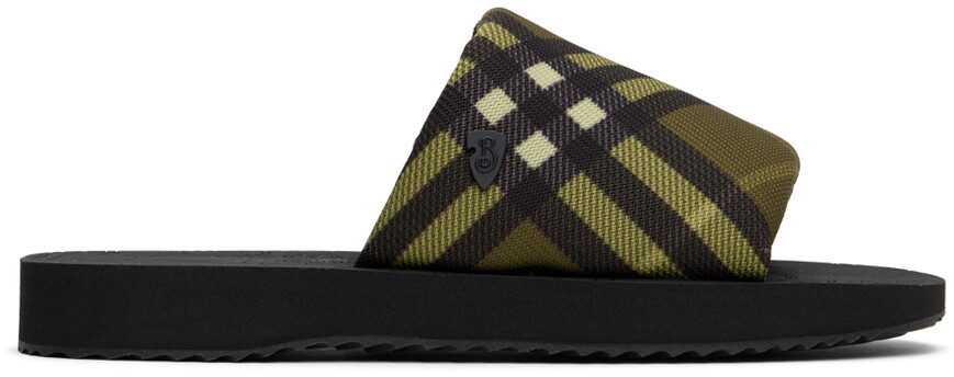 

Зеленые треккинговые сандалии Burberry
