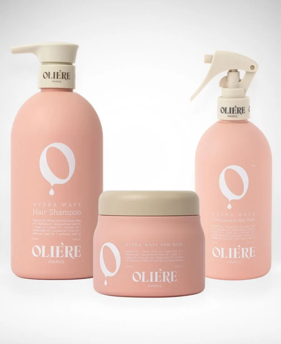 Oliere Paris Набор средств по уходу за кудрявыми волосами Hydra Wave Essential Curl-Care