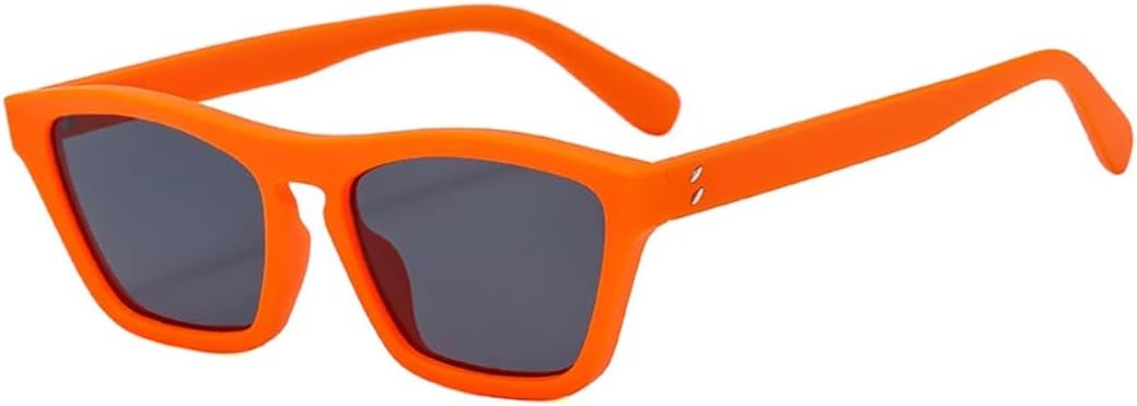 

Классические солнцезащитные очки в маленькой квадратной оправе для женщин и мужчин, винтажные, для активного отдыха, вождения, рыбалки и путешествий, с защитой от УФ-излучения UV400 TVTBBVV, Orange Gray