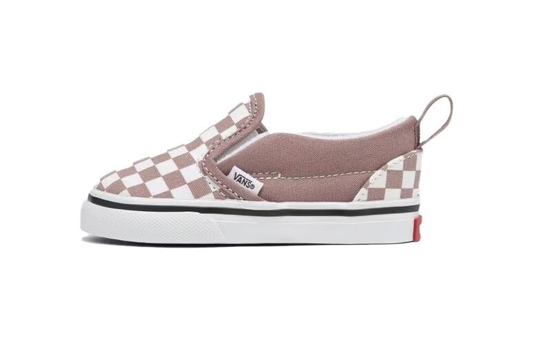 

Кроссовки-слипоны для малышей Vans, розовый/белый