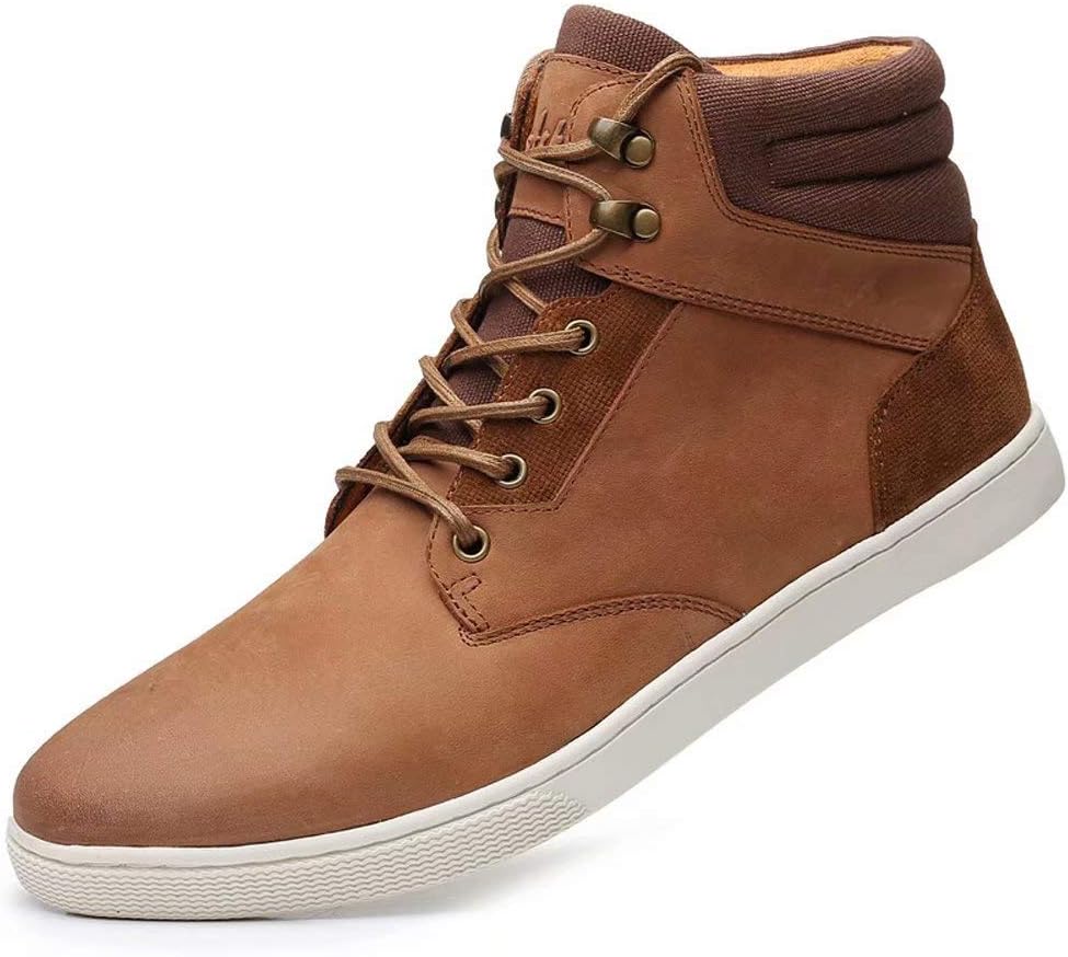 

Кроссовки Arkbird, повседневные, кожаные ботинки Чака на шнуровке для мужчин, коричневый