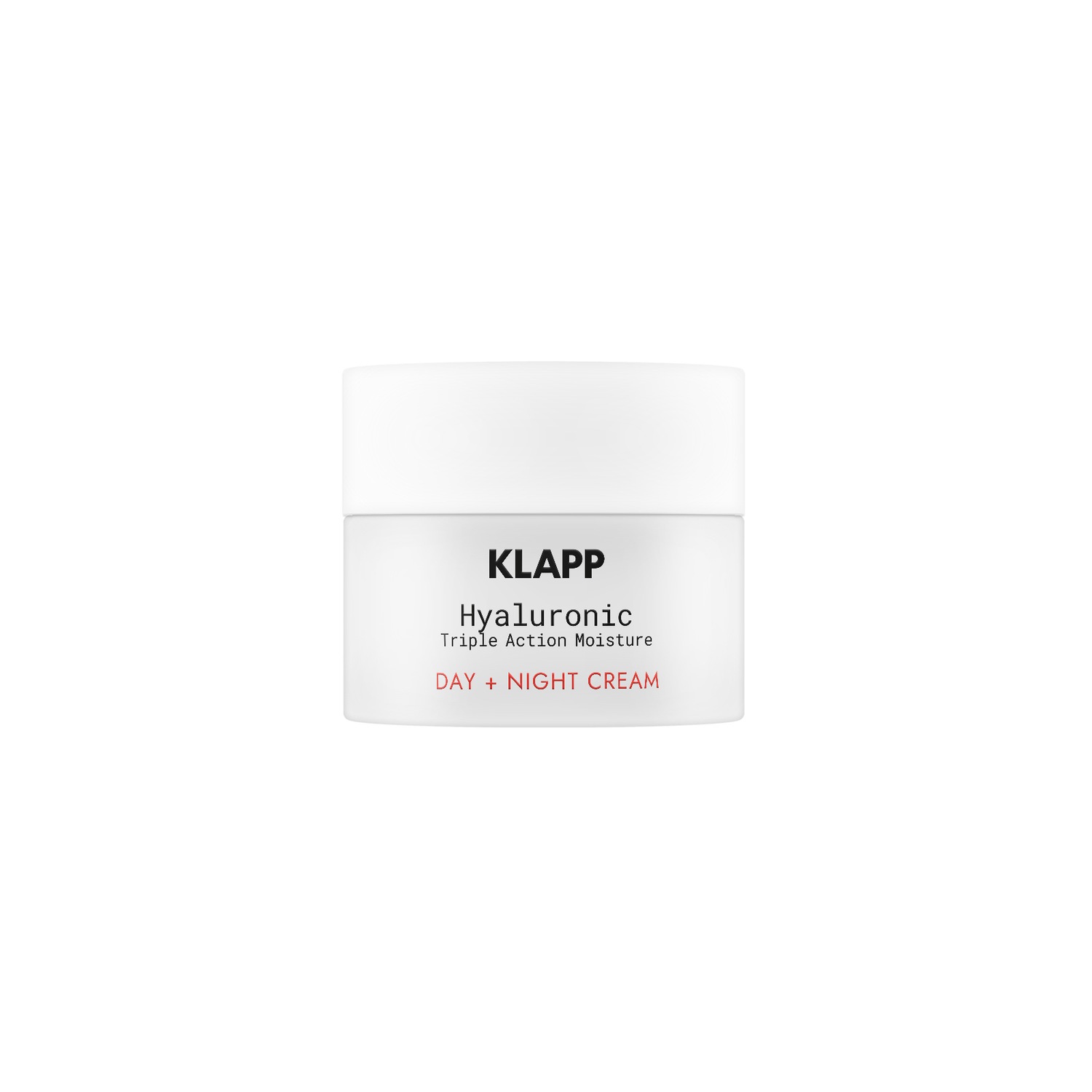 

Крем для лица hyaluronic triple action moisture day + night cream Klapp, объем 50 мл