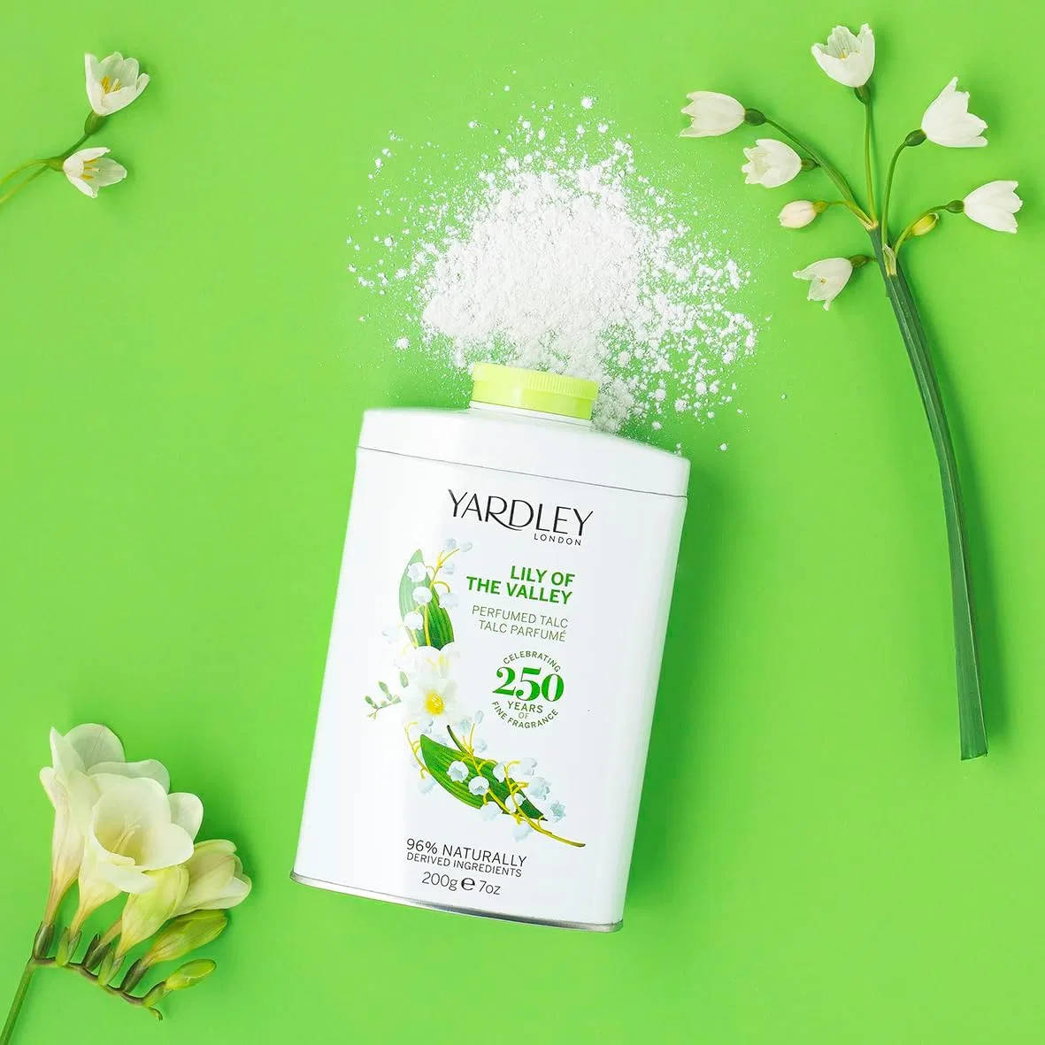 Тальк для тела Yardley London Lily of the Valley 200 мл — фото 3
