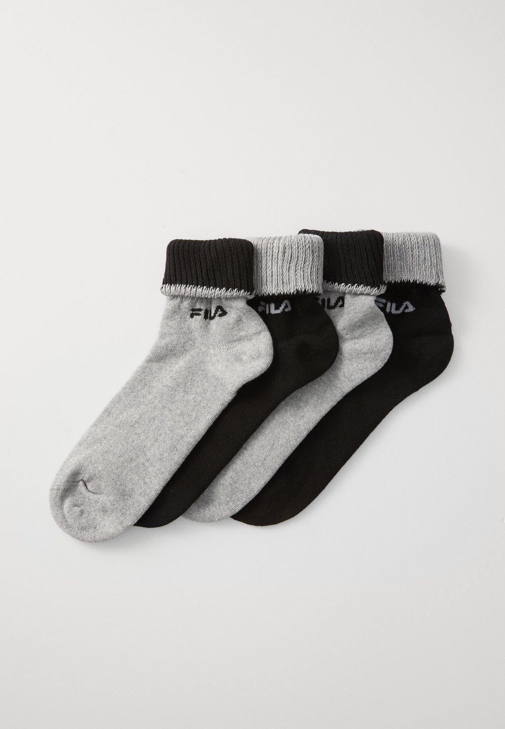 

Носки QUARTER SOCKS UNISEX 4 PACK Fila, серый