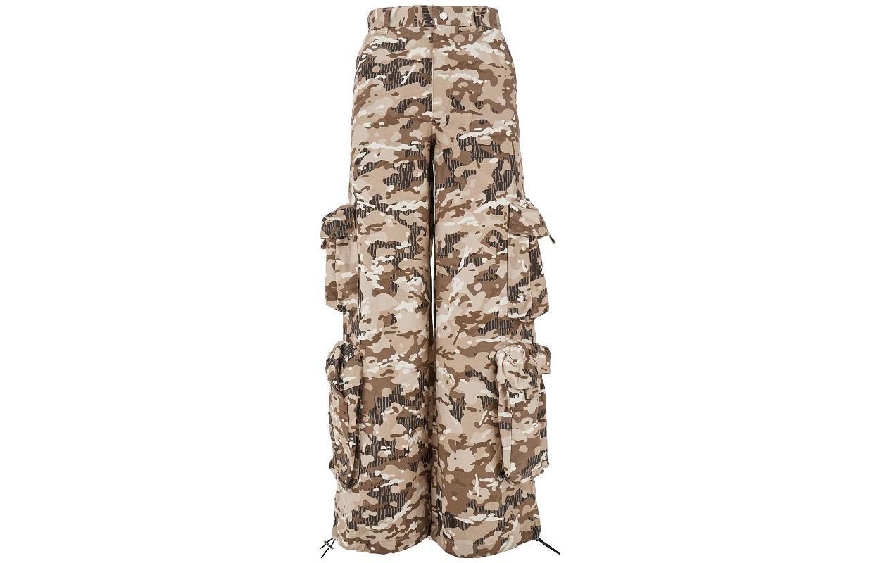 

Камуфляжные хлопковые карго штаны AMIRI, зеленые