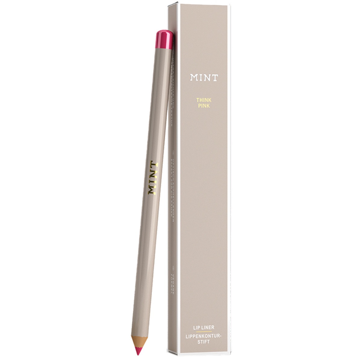 Карандаш для губ mint lippenkonturenstift natural rosé Mint By Dr Mintcheva, think pink, вес 1.5 гр. — фото 2
