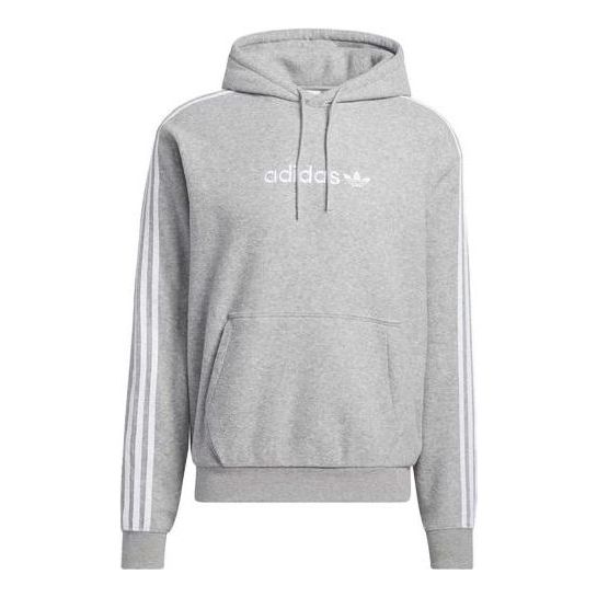 

Толстовка adidas Originals Comfort 3-Stripes Hoodie 'Heather Grey', серый