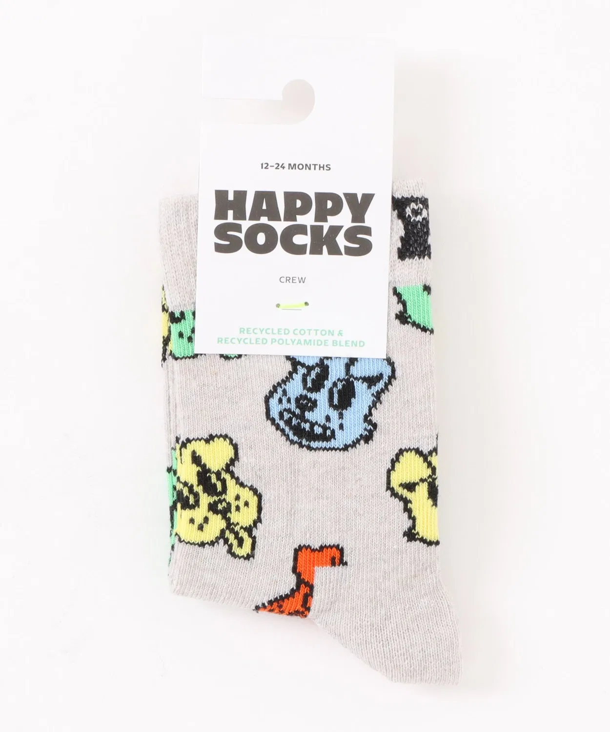 Носки детские с дизайном животных Happy Socks, набор, серый