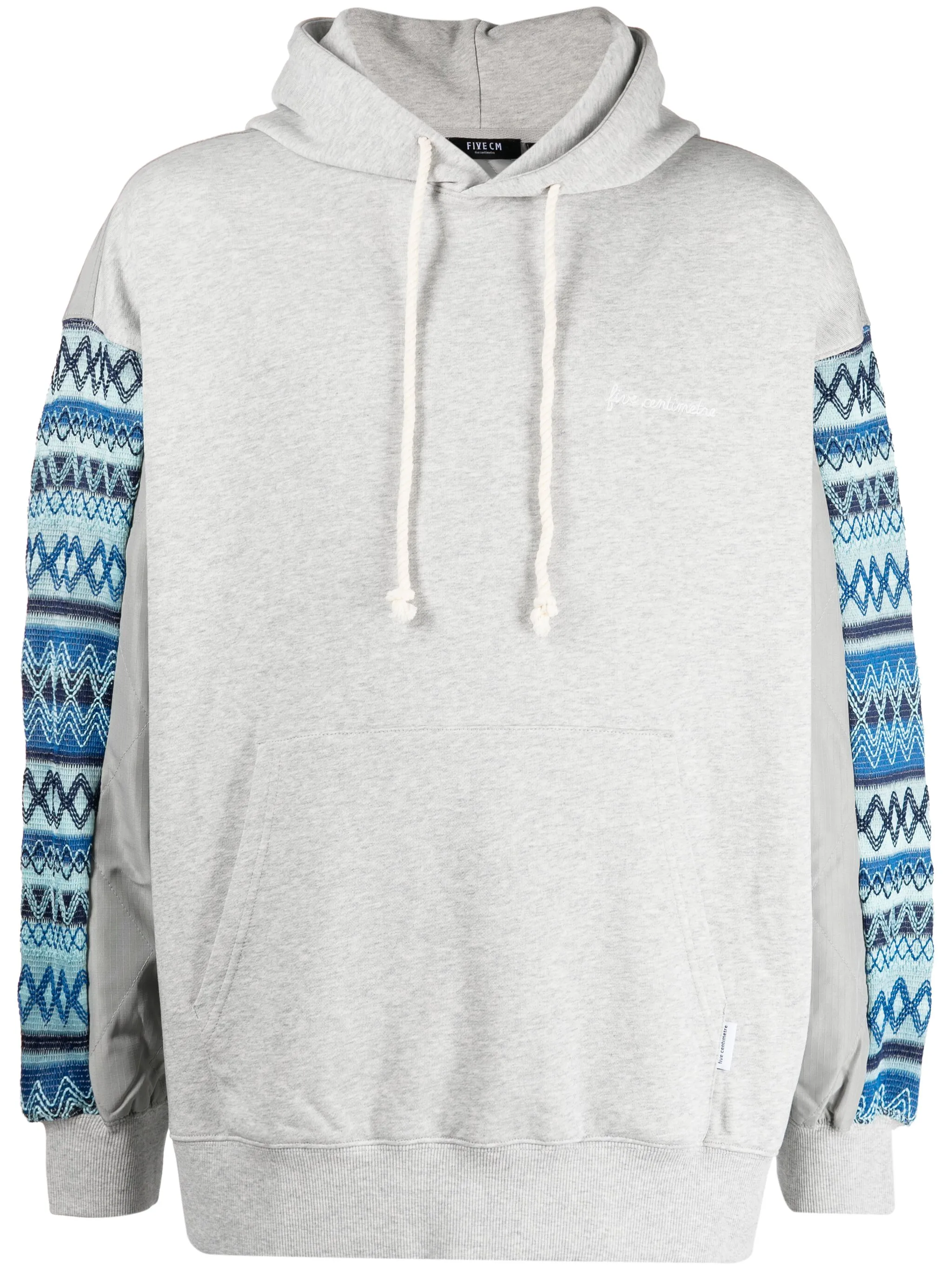 

Худи с вышитым логотипом Five Cm, серый