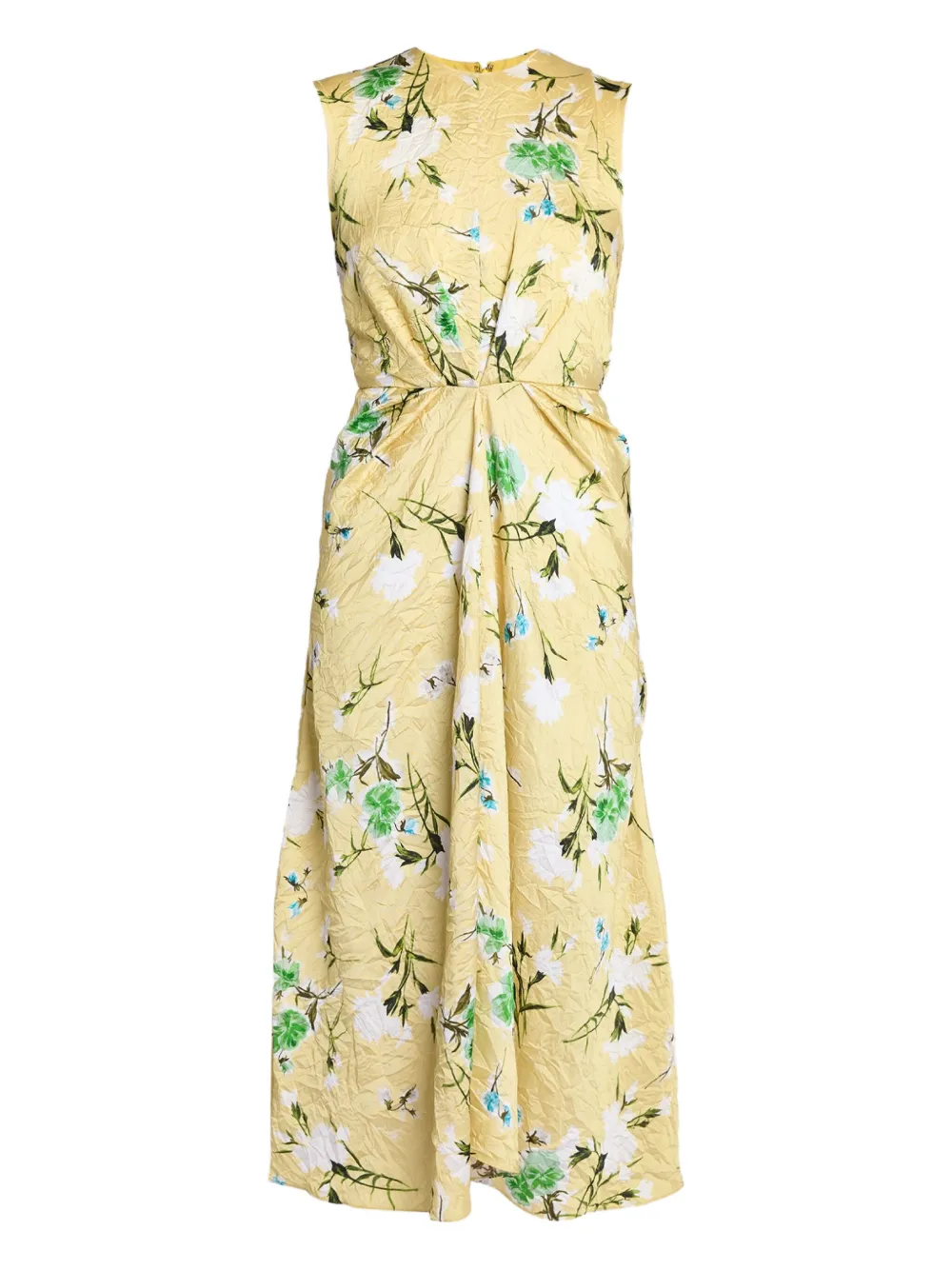 

Платье-футляр без рукавов ERDEM, желтый