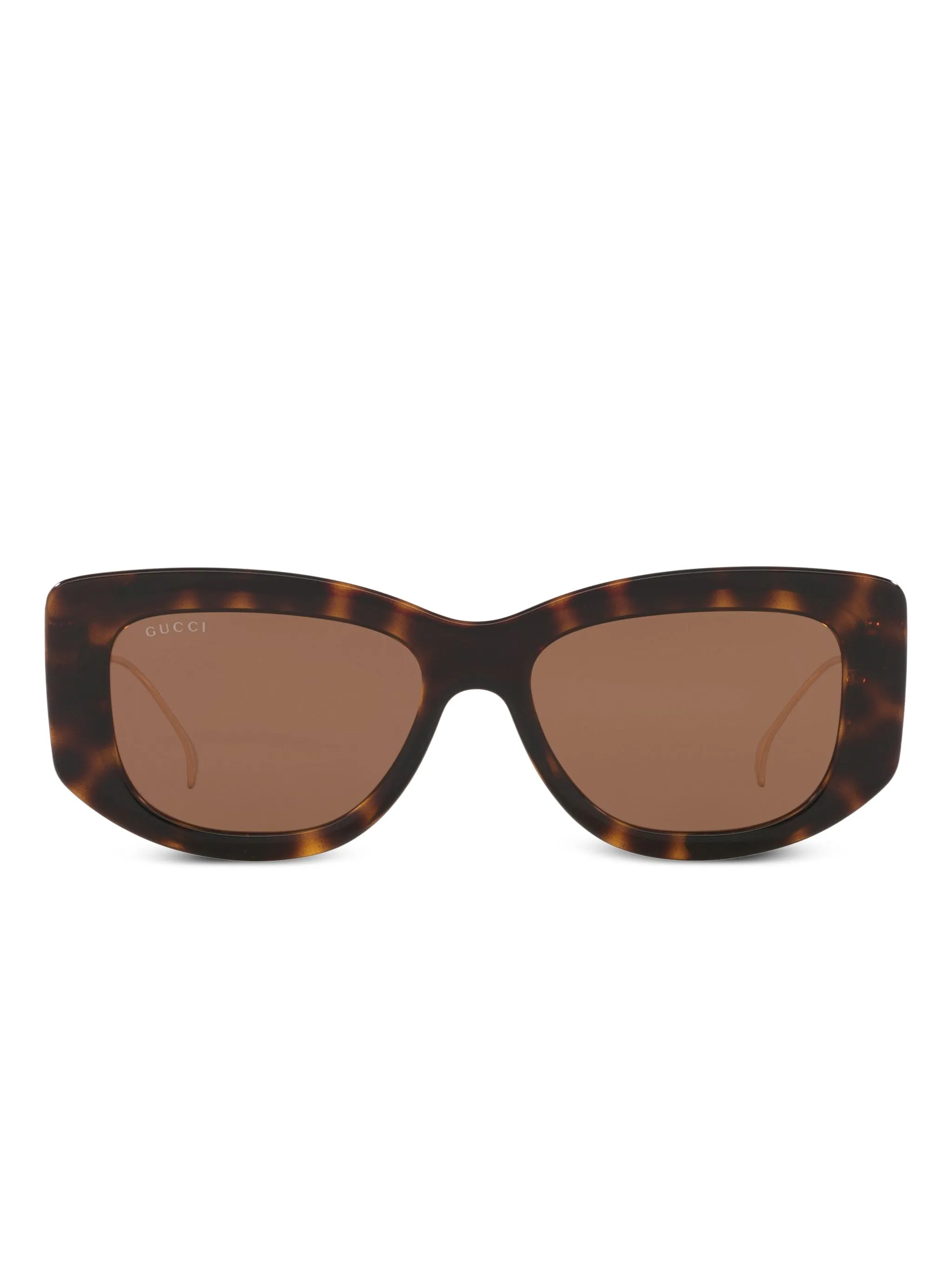 

Солнцезащитные очки в прямоугольной оправе Gucci Eyewear, коричневый