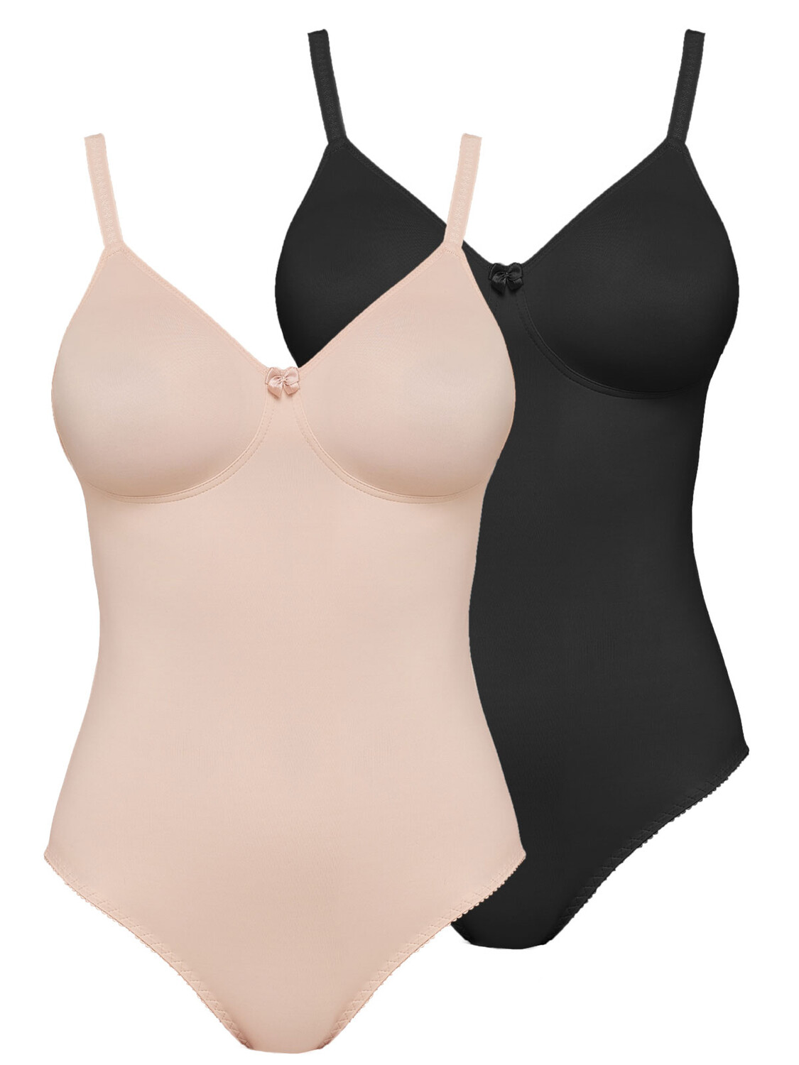 

Боди SUSA 2er Pack ohne Bügel Basic, цвет cappuccino schwarz