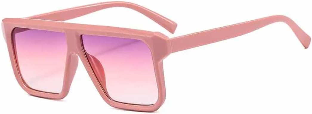 

Винтажные большие квадратные солнцезащитные очки для женщин, в стиле хипстер-панк, для мужчин, для активного отдыха, вождения, походов, с защитой от УФ-излучения UV400 TVTBBVV, Pink Purple