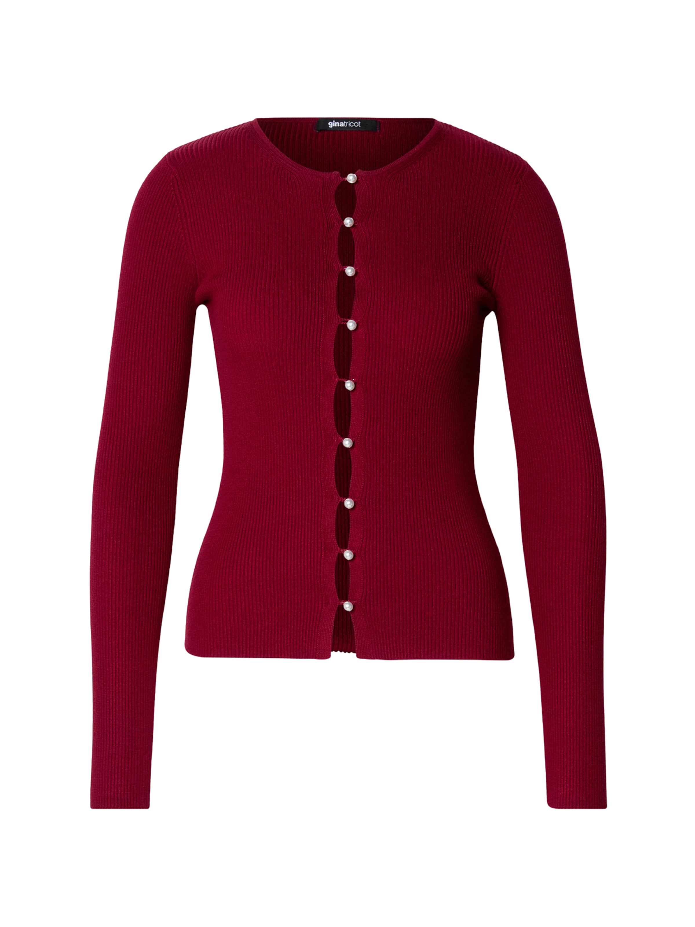 

Gina Tricot Кардиган из трикотажа в темно-красном цвете