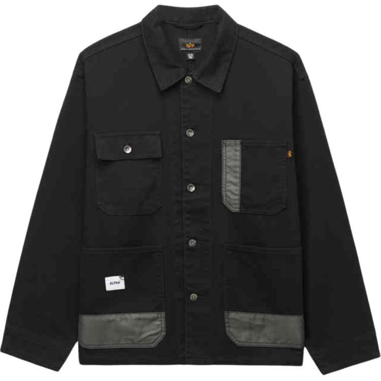 

Alpha Industries Куртка с накладными карманами из хлопка, Black