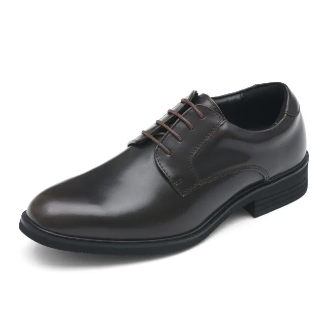 Мужские дерби Richard Plain Toe на платформе коричневые от Kumkang