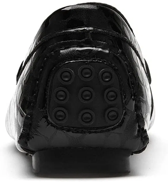 Лоферы из искусственной кожи с тиснением под крокодила, Black PUGHGAETZF — фото 3