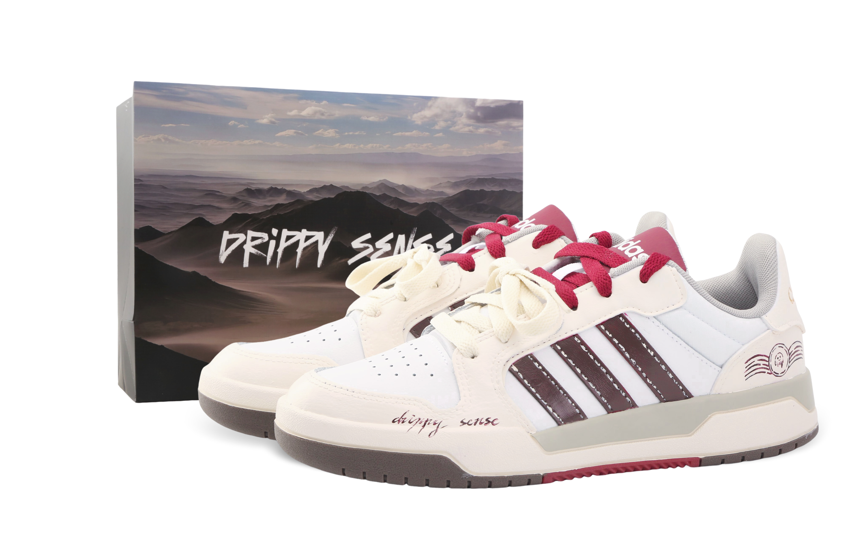 

Adidas Neo Кроссовки для скейтбординга Entrap Drippy Messenger, устойчивые к истиранию, низкие, унисекс, бежево-красные