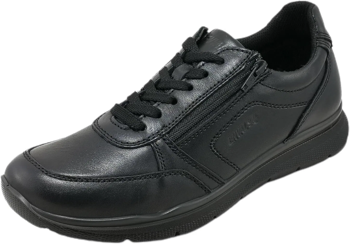 Мужские кроссовки Enval Soft из натуральной кожи с комфортной стелькой и эффектом памяти, черные, артикул 4717100, размер 40 EU