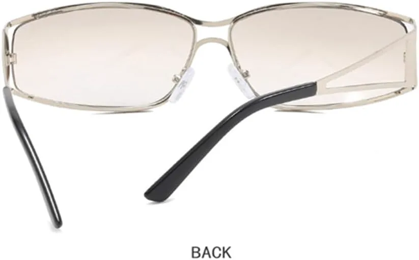 

Солнцезащитные очки для женщин и мужчин, большие солнцезащитные очки с градиентным переходом, очки в стиле стимпанк, солнцезащитные очки generic, Golden Double Pink