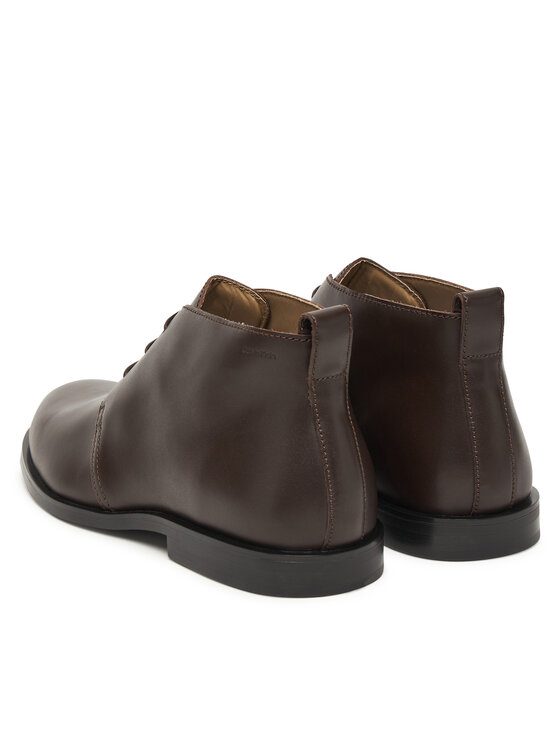 Туфли на шнуровке Ess Rubber Desert Boot Lth HM0HM01979 Calvin Klein, коричневый — фото 3