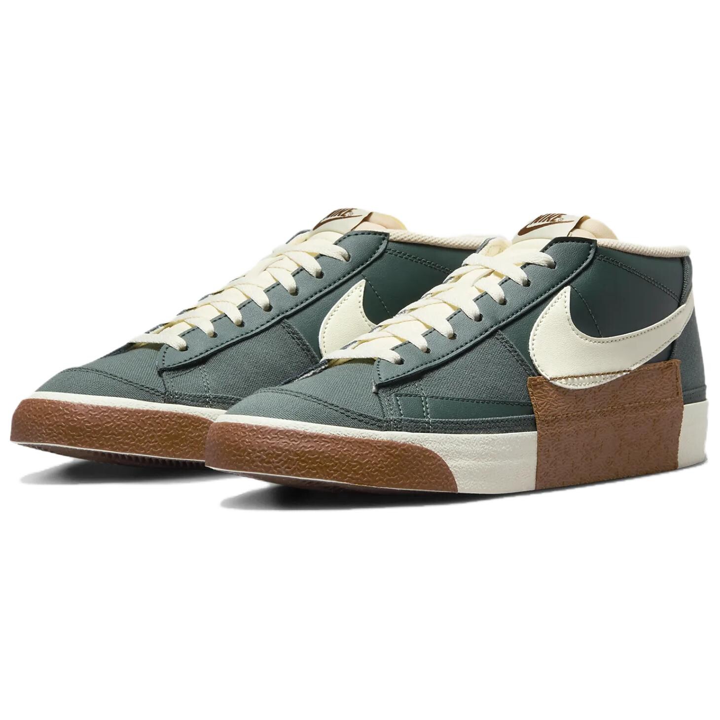 Кроссовки Nike Blazer Skateboarding Shoes Men Low-top Green, зеленый — фото 3