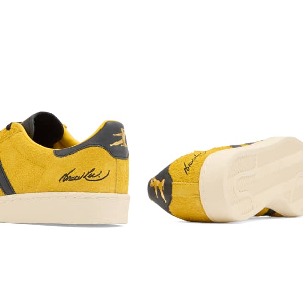 Брюс Ли Джаббар Ло кроссовки Adidas, зеленый & черный — фото 3