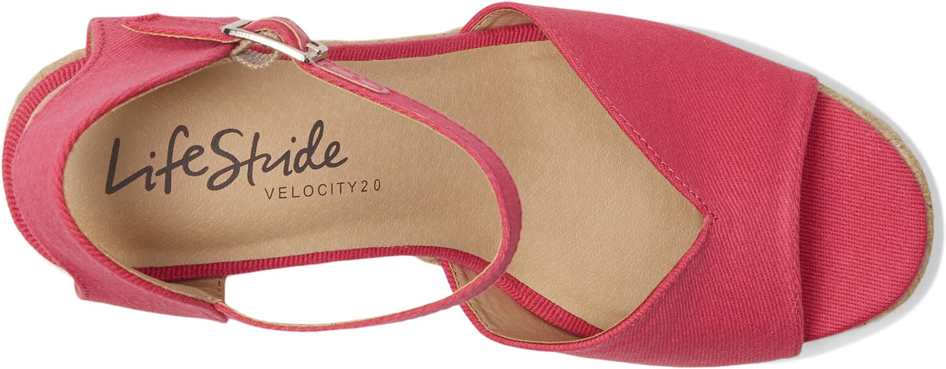 Сандалии LifeStride Tess Wedge Espadrille Sandals, цвет French Pink — фото 2