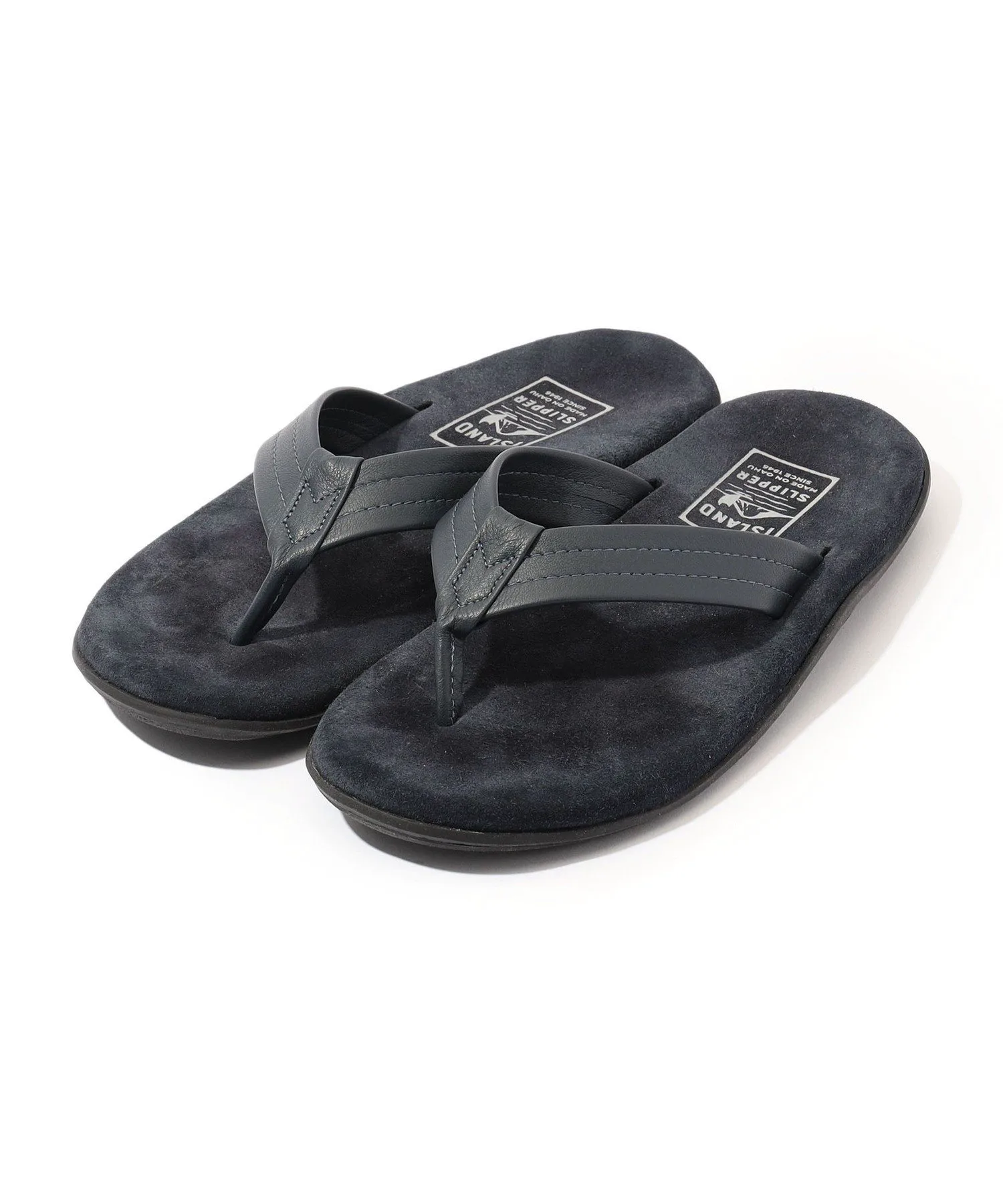 Кожаные сандалии-вьетнамки ISLAND SLIPPER PT202 Tomorrowland Goods, 69 Navy
